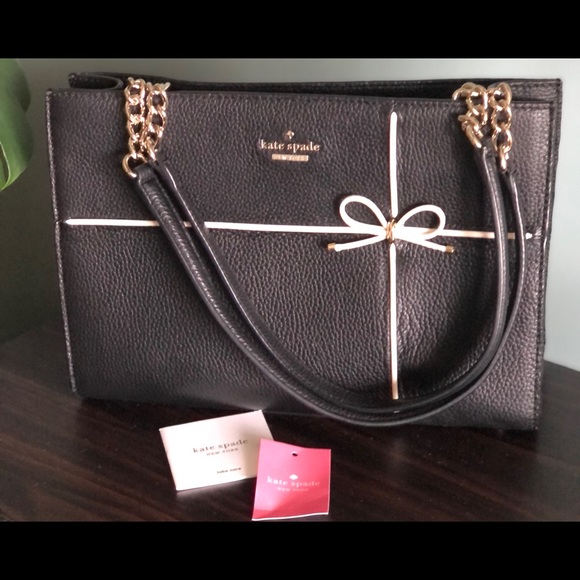 Kate Spade Bag- black & ivory - Picture 2 of 10